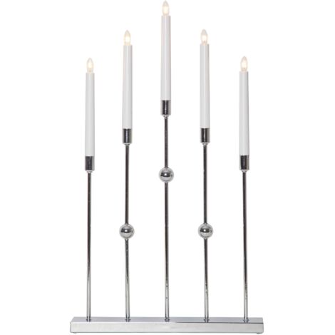 Kerzenleuchter ,Gustavo, 5-flammig, chrom