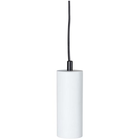 Lampenaufhängung ,Tub', E27 Fassung, 3,5m Kabellänge, mit Stecker, Holz, weiß, L 350cm, H 15cm (1/4)