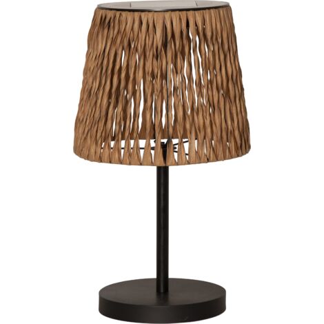 Solar-Tischleuchte Cesta Wasserhyazinthe Dämmerung 48cm