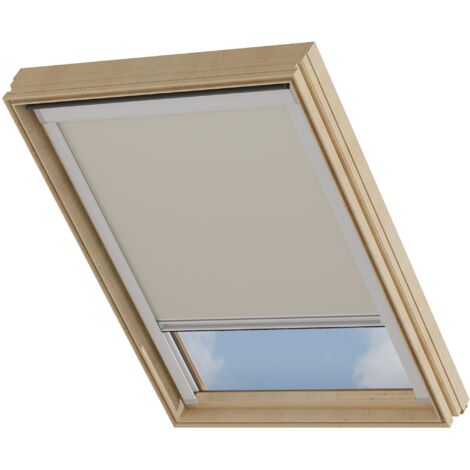Cocoon Dachfensterrollo, Verdunklungsrollo - Sand - Kompatibel mit VELUX - CK04