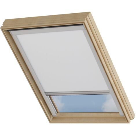 Cocoon Dachfensterrollo, Verdunklungsrollo - Weiß - Kompatibel mit VELUX - CK01