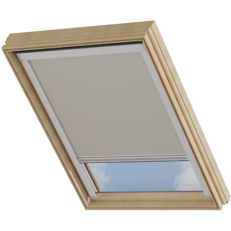 Cocoon Dachfensterrollo, Verdunklungsrollo - Taupe - Kompatibel mit VELUX - UK06
