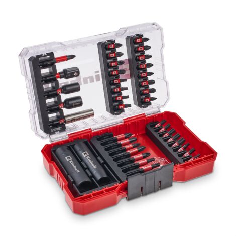 Original Einhell M-CASE 39-tlg. Impact-Bit- und Stecknuss-Set (25-mm-Bits, 50-mm-Bits, Sechskantstecknüsse, Langnüsse, Stecknussadapter, 60-mm-Bithalter inkl. Aufbewahrungsbox) (1/5)