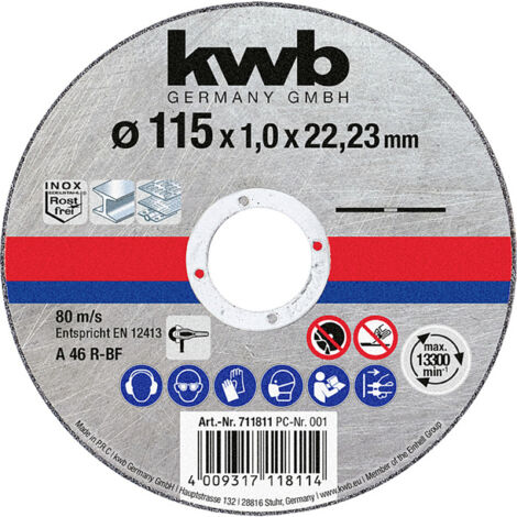 KWB Trennscheibe, 711811, 115x1,0 mm (1/3)