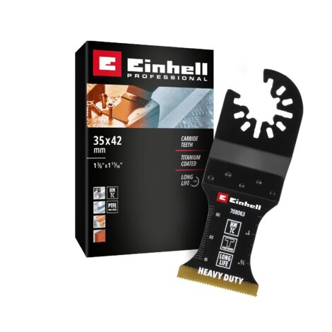 Einhell 708063 Tauchsägeblatt HM-TI, 35mm Bimetall Multifunktionswerkzeug-Zubehör-Set 35 mm 1 St.