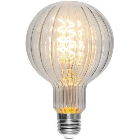 LED-Leuchtmittel ,Decoled Line', E27, 2W, 150lm, dimmbar, warmweiß, Riffel-Optik (1/5)