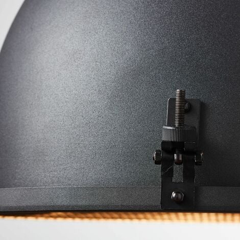 BRILLIANT Lampe, Kiki Pendelleuchte 35cm schwarz korund, Metall, 1x A60, E27,  52W,Normallampen (nicht enthalten) | Pendelleuchten