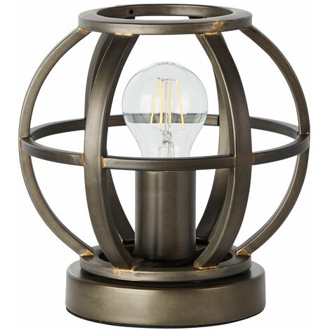 BRILLIANT Lampe, Basia Tischleuchte schwarz 40W,Normallampen Metall, A60, 1x E27, enthalten) stahl, (nicht