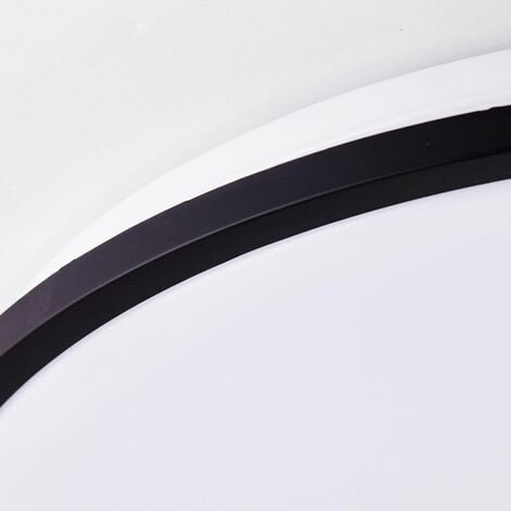 integriert, Metall/Kunststoff, 1x 30 Brilliant weiß/schwarz, Deckenleuchte LED W (Lichtstrom: Jamil 2900lm, LED 48cm