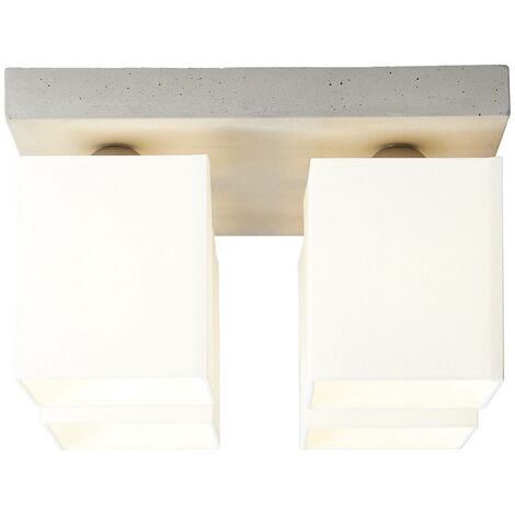 4flg Normallampen A60, 40W, für Monty E27, geeignet (nicht Deckenleuchte 4x BRILLIANT enthalten) beton/weiß Lampe