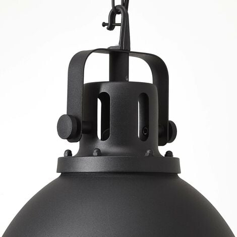 BRILLIANT Lampe Jesper für E27, 38cm geeignet (nicht enthalten) Normallampen Pendelleuchte Glas 60W, schwarz A60, 1x