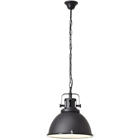 BRILLIANT Lampe Jesper Pendelleuchte Normallampen E27, Glas schwarz 38cm 60W, enthalten) 1x geeignet (nicht A60, für
