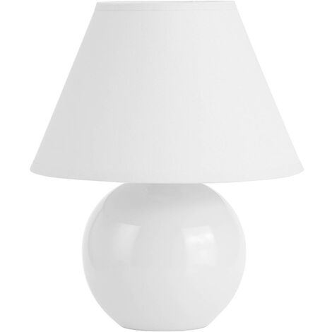 BRILLIANT Lampe Primo Tischleuchte weiß 1x D45, E14, 40W, geeignet für  Tropfenlampen (nicht enthalten) Mit Schnurzwischenschalter