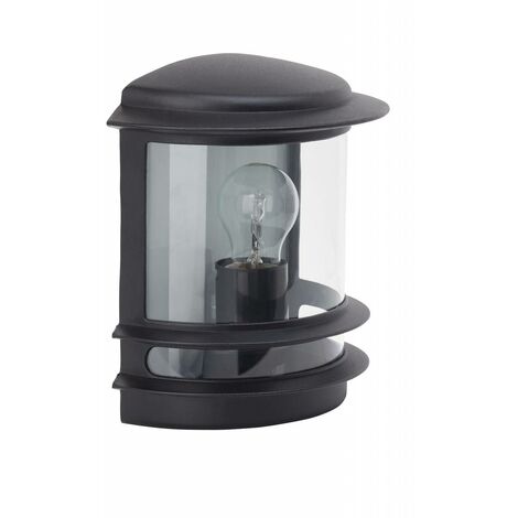 BRILLIANT Lampe Hollywood Außenwandleuchte schwarz 1x A60, E27, 60W,  geeignet für Normallampen (nicht enthalten) IP-Schutzart: