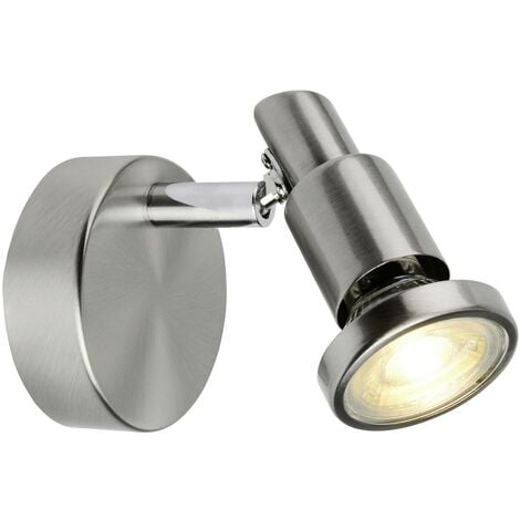 BRILLIANT Lampe Ryan LED Wandspot eisen/chrom 1x LED-PAR51, GU10, 5W LED-Reflektorlampe  inklusive, (380lm,