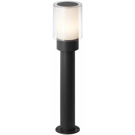 BRILLIANT Lampe, - A60, 1x 44 E27, 18W, Arthus 50cm Außensockelleuchte anthrazit, IP-Schutzart: spritzwassergeschützt