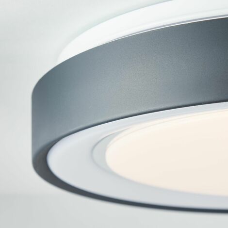 BRILLIANT Lampe, Tessy LED Deckenleuchte 39cm anthrazit/weiß/chrom  Tuya-App, 1x LED integriert, 24W LED