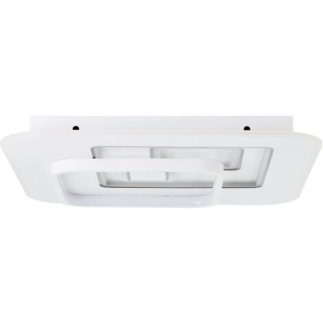 Deckenleuchte W 50x50cm Brilliant LED Furtado integriert, LED weiß/schwarz, 46 1x Metall/Kunststoff, 6800lm, (Lichtstrom: