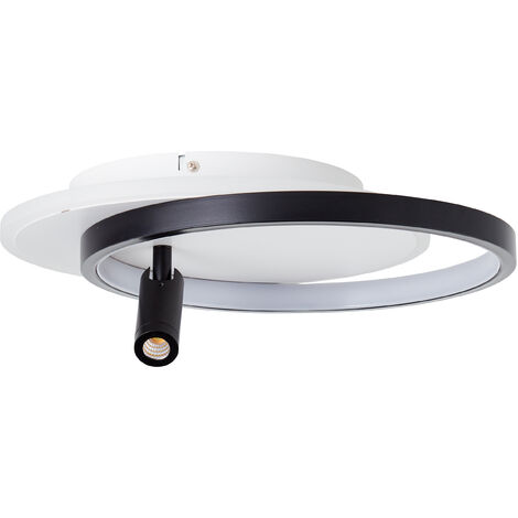 Brilliant Eunomia LED (Lichtstrom: 35x30cm W , integriert, Kunststoff, schwarz/weiß, Deckenleuchte 24 LED 1x Metall/ 1flg