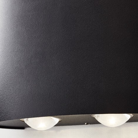 W schwarz, 4x 14 Brilliant Lichtfarbe: integriert, 1400lm, sand Außenwandleuchte Tursdale (Lichtstrom: , Aluminium/Kunststoff, LED LED