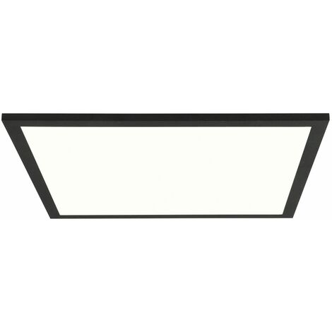 schwarz, Lampe, Buffi LED integriert, 40x40cm Metall/Kunststoff, sand 24W 1x Deckenaufbau-Paneel BRILLIANT (3120lm, LED
