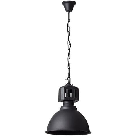BRILLIANT Lampe Blake Pendelleuchte 39cm schwarz 1x A60, E27, 60W, geeignet  für Normallampen (nicht enthalten) Kette