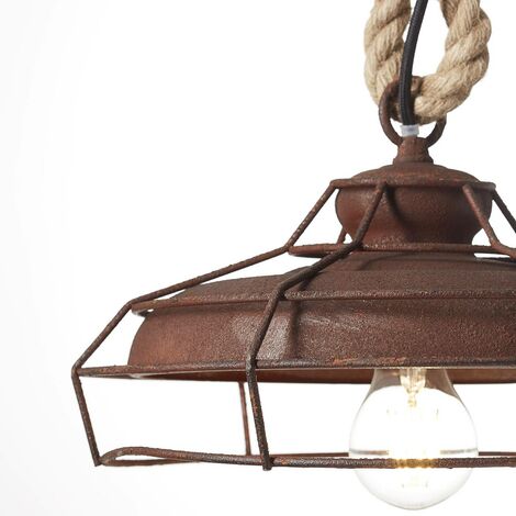 Emma Pendelleuchte – 33 Cm, Rustikaler Industrial-Look, Dimmbar, Für LED-Leuchtmittel