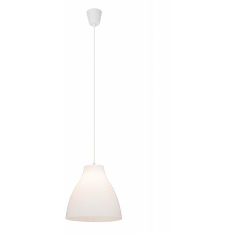 für 60W, Lampe geeignet Normallampen A60, (nicht 1x enthalten) Pendelleuchte BRILLIANT weiß E27, Bizen 28cm In