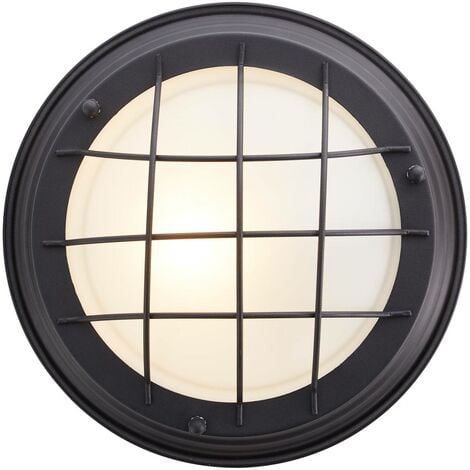 BRILLIANT Lampe Typhoon Wand- und Deckenleuchte 29cm schwarz 1x A60, E27,  30W, geeignet für Normallampen (nicht