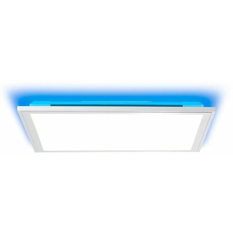 BRILLIANT Lampe Alissa LED Deckenaufbau-Paneel 40x40cm silber/weiß 1x 32W LED  integriert (Samsung-Chip), (2500lm,
