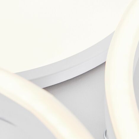 BRILLIANT Lampe, Virtus LED Deckenleuchte 56x46cm nickel eloxiert, 1x LED  integriert, 30W LED integriert, (3600lm, 3000K),
