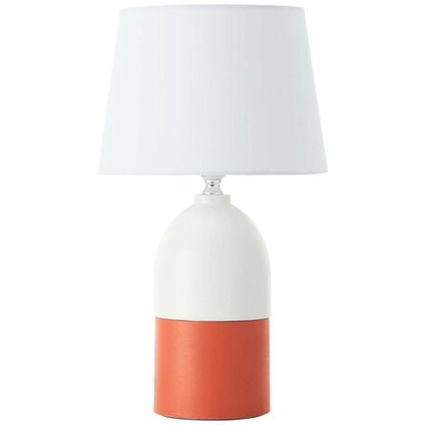 BRILLIANT Lampe Margaux für A60, enthalten) Normallampen geeignet E27, 1x 60W, (nicht terracotta/weiß Mit Tischleuchte
