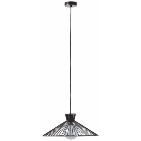 BRILLIANT Lampe, Elmont Pendelleuchte 45cm schwarz matt, 1x A60, E27, 52W,  Kabel kürzbar / in der Höhe