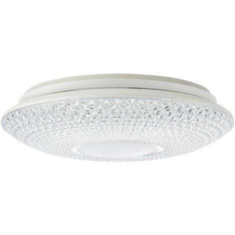 BRILLIANT Lampe Lucian LED Deckenleuchte 41cm weiß 1x 24W LED integriert,  (2460lm, 3000-6000K) Stufenlos dimmbar /