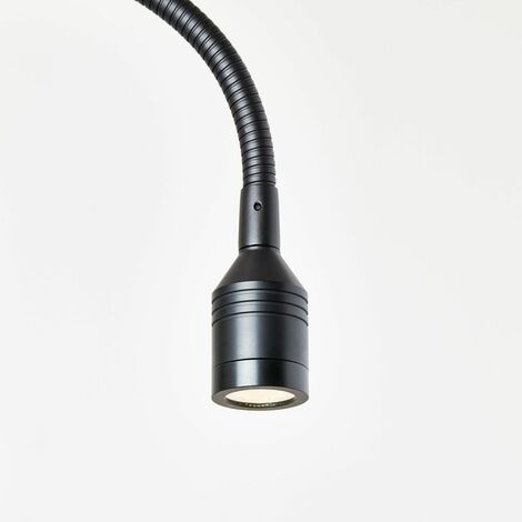 BRILLIANT Lampe, Rayan LED für geeignet E27, geölt/weiß, eiche A60, Lesearm mit 1x Wandleuchte 25W