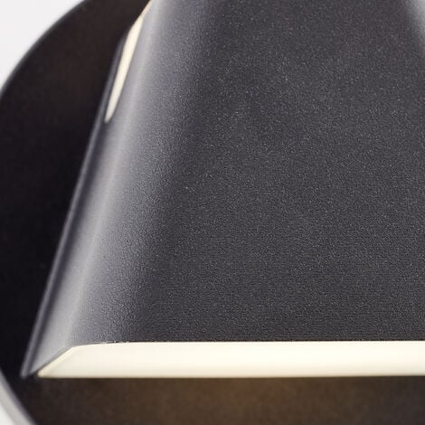 Außenwandleuchte LED Aluminium/ 2x 2flg schwarz, Scorton sand 12 (Lichtstrom: Polycarbonat/Glas, integriert, W , Brilliant LED