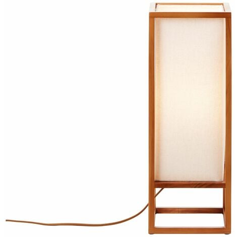 BRILLIANT Lampe, Seaside Tischleuchte 53cm natur/weiß, 1x A60, E27, 40W,  Mit Schnurzwischenschalter