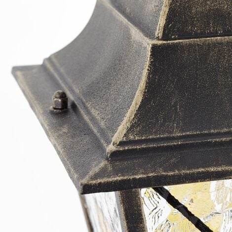 BRILLIANT Janel Außenstandleuchte 120cm Normallampen A60, E27, schwarz gold geeignet 60W, (nicht 1x für enthalten)