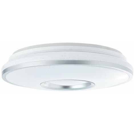 BRILLIANT Lampe Visitation LED Deckenleuchte 39cm weiß-silber 1x 24W LED  integriert, (2460lm, 3000-6000K) Stufenlos