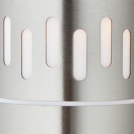 BRILLIANT Lampe, Leigh 1x IP-Schutzart: 44 Bewegungsmelder A60, E27, edelstahl, spritzwassergeschützt 80cm 11W, Außenstandleuchte 