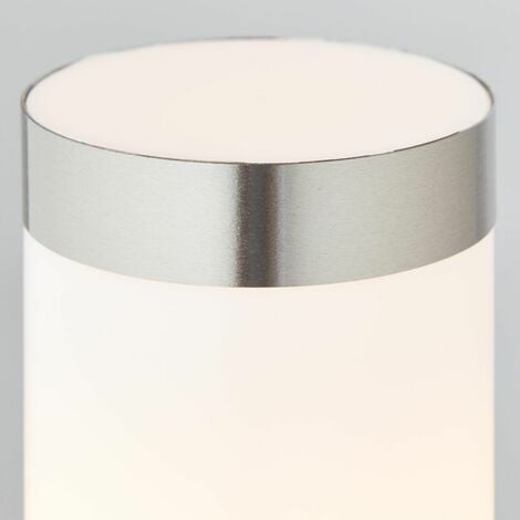 E27, Leigh Außenstandleuchte Lampe, A60, 1x 80cm 44 BRILLIANT 11W, edelstahl, IP-Schutzart: Bewegungsmelder - spritzwassergeschützt