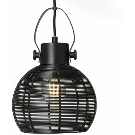 60W, enthalten) Lampe Reihe für Sambo Normallampen A60, BRILLIANT (nicht 3x geeignet 3flg schwarz Pendelleuchte E27,