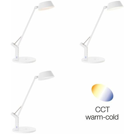 BRILLIANT Lampe, Kaila LED Tischleuchte mit Induktionsladeschale weiß, 1x  LED integriert, 8W LED integriert, (710lm, 3100-