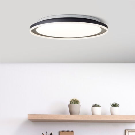 LED Brilliant 1x Deckenleuchte (Lichtstrom: 55cm Pederson Metall/Kunststoff, W LED Lichtfarbe: 6600lm, integriert, schwarz, 60