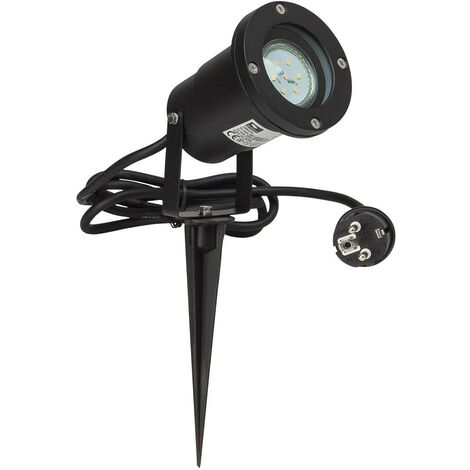 BRILLIANT Lampe Janko LED Außenerdspieß 32cm schwarz 1x LED-PAR51, GU10, 3W  LED-Reflektorlampe inklusive, 250lm,