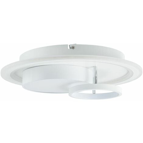 BRILLIANT Lampe, 40x40cm 3000K), (4400lm, LED 40W integriert, LED weiß/schwarz, Sigune Deckenleuchte 1x LED integriert