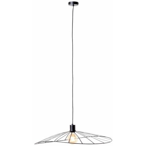 E27, Pendelleuchte Lampe, 52W, der Kabel kürzbar Leika 1flg Höhe 1x in matt, BRILLIANT A60, schwarz /