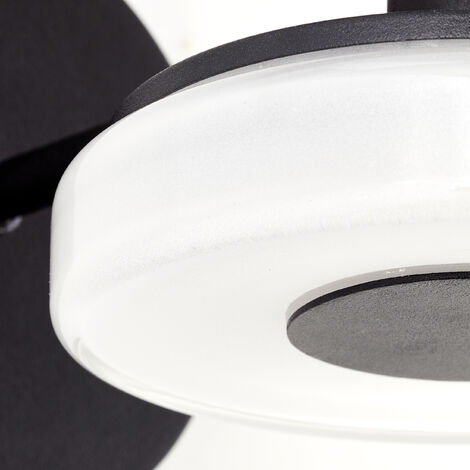 Brilliant Seaham LED Außenwandleuchte sand schwarz, Metall/Glas, 1x LED  integriert, 7 W , (Lichtstrom: 730lm, Lichtfarbe: