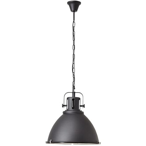 BRILLIANT Lampe Jesper Pendelleuchte 47cm Glas schwarz 1x A60, E27, 60W, geeignet für Normallampen (nicht enthalten) Kette ist kürzbar