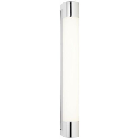 BRILLIANT Lampe Horace LED Wandleuchte Steckdose weiß/chrom 1x 10W LED  integriert, (1300lm, 4000K) IP-Schutzart: